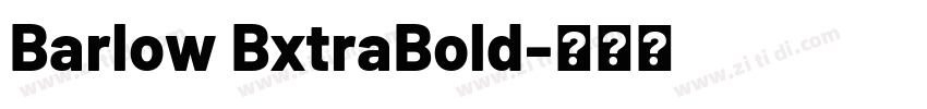 Barlow BxtraBold字体转换
